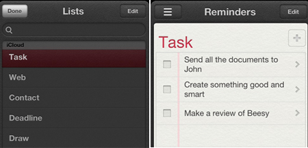 reminders with iphone and ipad