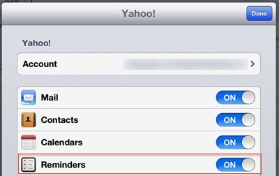 Beesy - sync iOS reminders with Yahoo Task iPad Beesy - sync iOS reminders with Yahoo Task iPad