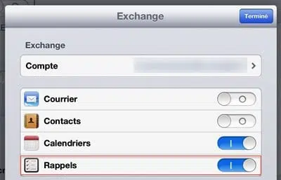 Synchroniser avec Outlook