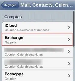 Synchroniser avec Outlook