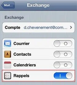 Synchroniser avec Outlook