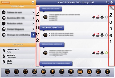 Nouveau suivi et gestion des notes iPad Meeting follow-up for iPad in Beesy 1.60
