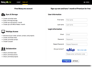 Beesy.me: online project management tool