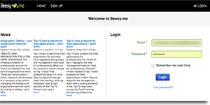 Beesy.me: online project management tool