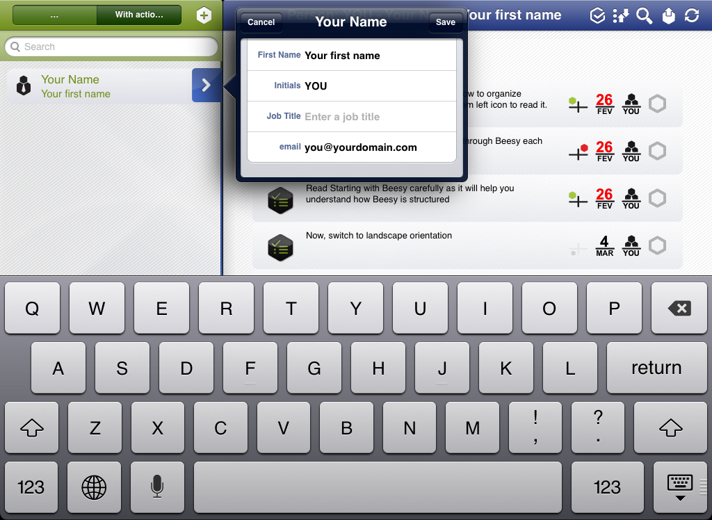 Beesy.me: online project management tool