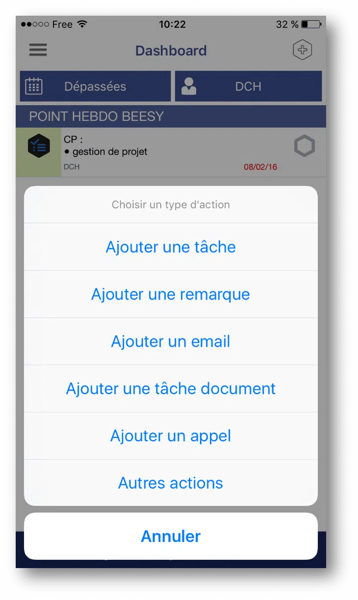 Créer ses taches - l'iphone outil de gestion de taches