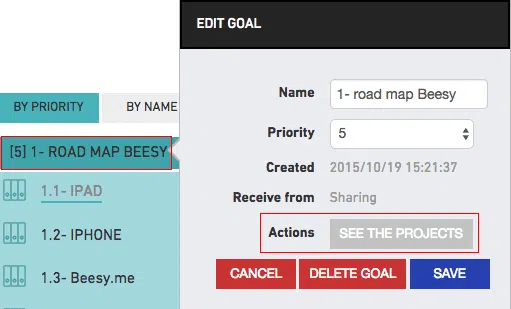 Goal sharing
