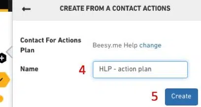 create note contact -