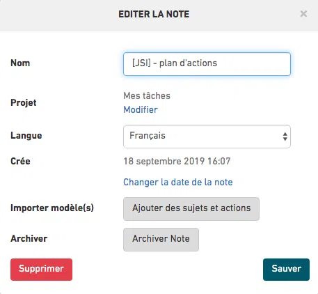 Archive a Project