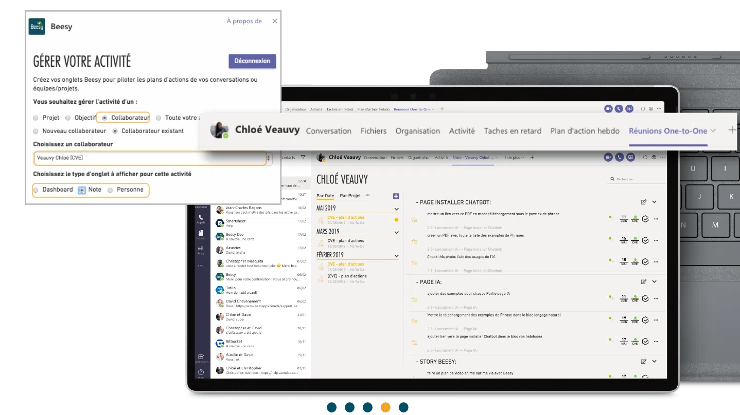 Gérer ses collaborateurs avec Beesy et Teams