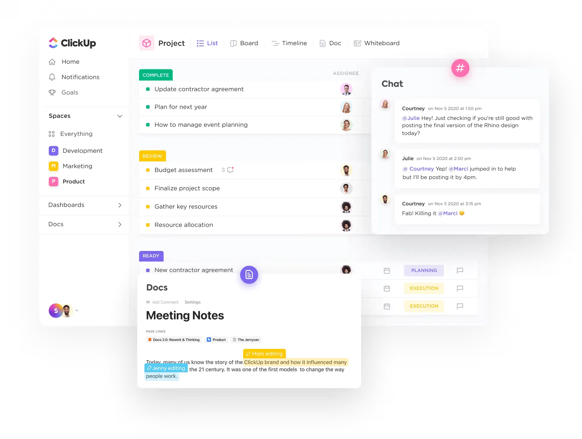 outils gestion de projet - Clickup 