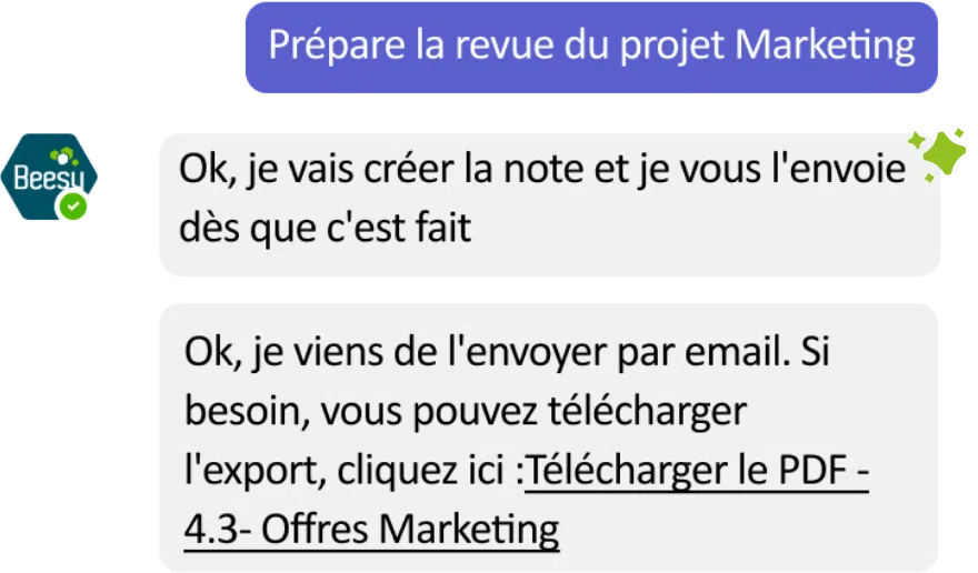 Un chatbot pour préparer automatiquement ses comités de pilotage projet 