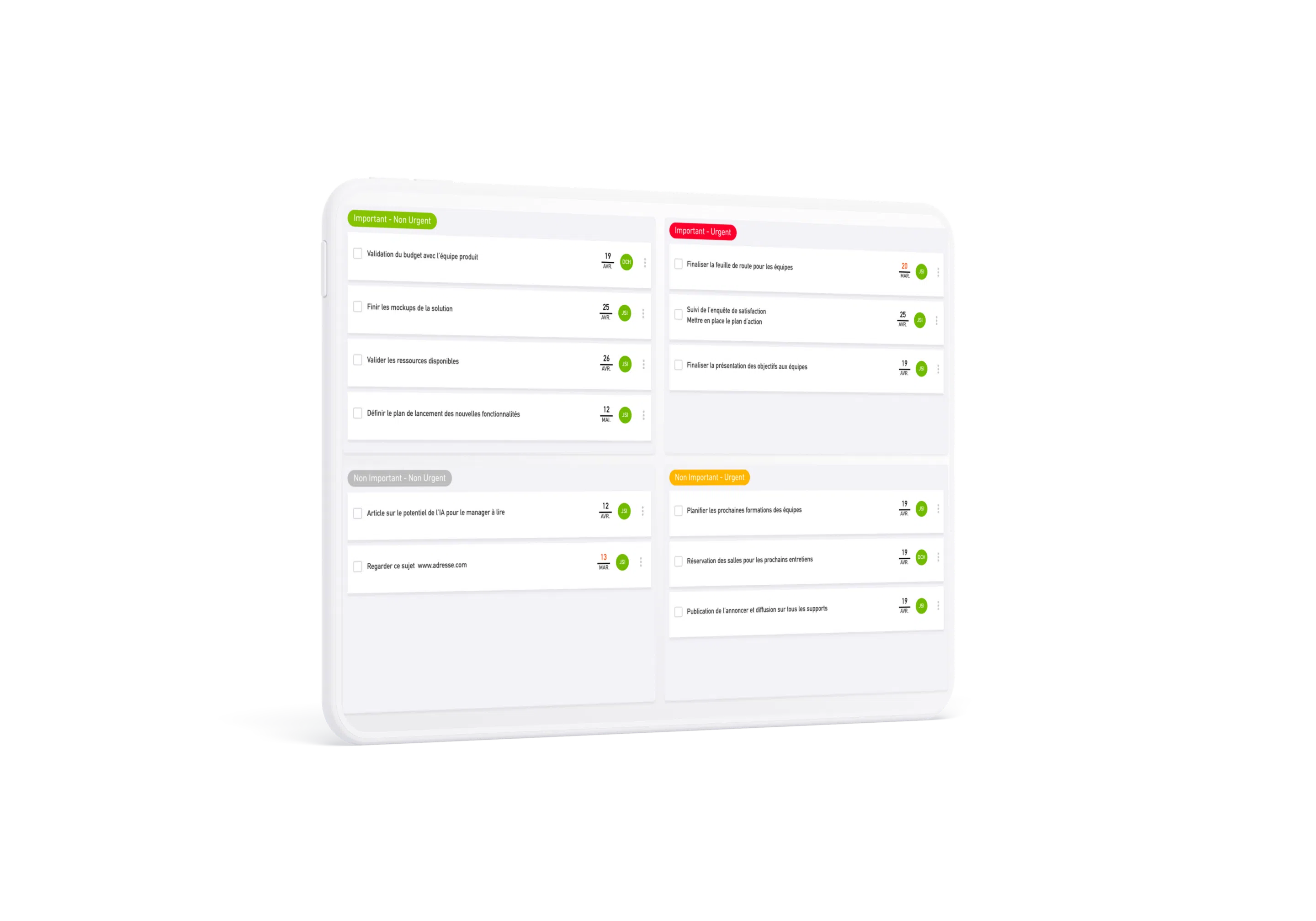 Gestion des priorités Projet