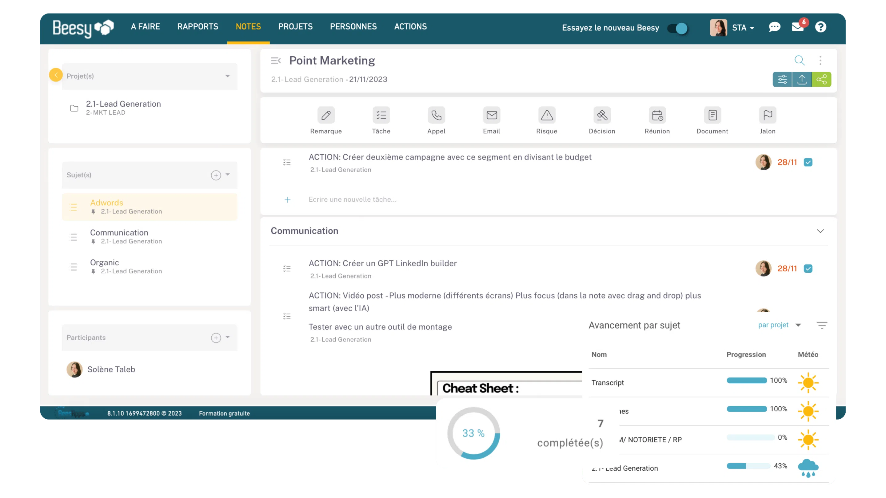 Landing: Prise de notes - logiciel de prise de note Notes IA - logiciel de prise de note